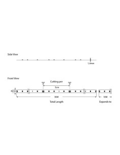 ΤΑΙΝΙΑ LED 30M 10W 12V 6500K IP20 PRO 2
