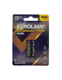 ΕΠΑΝΑΦΟΡΤΙΖΟΜΕΝΗ ΜΠΑΤΑΡΙΑ Ni-MH AAA (HR030) 1000mAh 2τμχ 1.2V