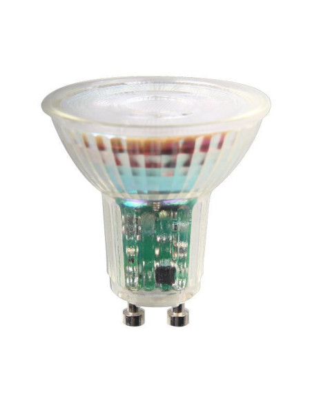 ΛΑΜΠΑ LED GU10 5.5W 550lm 3000K 38° 175-250V DIMMABLE ΓΥΑΛΙ