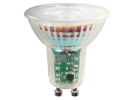 ΛΑΜΠΑ LED GU10 5.5W 550lm 6500K 38° 220-240V DIMMABLE ΓΥΑΛΙ