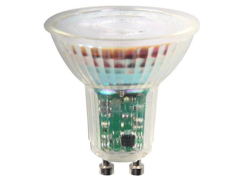 ΛΑΜΠΑ LED GU10 5.5W 550lm 6500K 38° 220-240V DIMMABLE ΓΥΑΛΙ