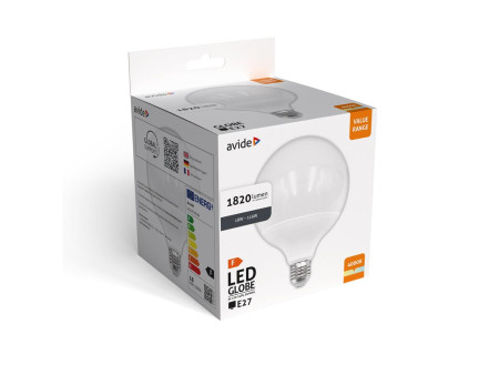 Avide Value LED G120 SMD Globe Opal E27 18W NW 4000K | ATC | 15.001.2126