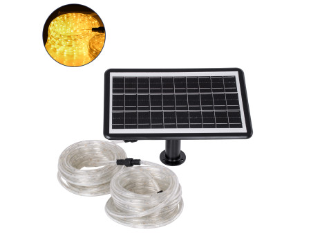 GloboStar® 90257 Αυτόνομο Ηλιακό Σετ Φωτοσωλήνα 20m LED 11W 1540lm με Ενσωματωμένη Μπαταρία 10000mAh - Φωτοβολταϊκό Πάνελ & Αισθ