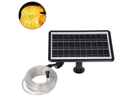 GloboStar® 90256 Αυτόνομο Ηλιακό Σετ Φωτοσωλήνα 10m LED 11W 770lm με Ενσωματωμένη Μπαταρία 10000mAh - Φωτοβολταϊκό Πάνελ & Αισθη