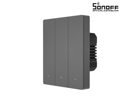 GloboStar® 80089 SONOFF M5-3C-80 SwitchMan Mechanical Smart Switch WiFi & Bluetooth AC 100-240V Max 6A 1320W (2A/Way) 3 Way