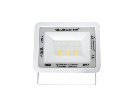 GLOBOSTAR® ATLAS 61420 Προβολέας LED 50W 6000lm 120° AC 220-240V Αδιάβροχο IP67 Φυσικό Λευκό 4500K - Lumileds SMD Chip - TÜV Rhe