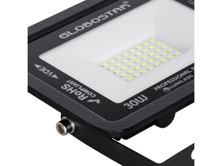 GLOBOSTAR® ATLAS 61416 Προβολέας LED 30W 3750lm 120° AC 220-240V Αδιάβροχο IP67 Ψυχρό Λευκό 6000K - Lumileds SMD Chip - TÜV Rhei