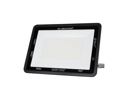 GLOBOSTAR® ATLAS 61433 Προβολέας LED 200W 23000lm 120° AC 220-240V Αδιάβροχο IP67 Θερμό Λευκό 2700K - Lumileds SMD Chip - TÜV Rh