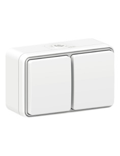 ΠΡΙΖΑ ΣΟΥΚΟ 2 ΘΕΣ. (IP54) ΕΞΩΤΕΡΙΚΗ "ΛΕΥΚΗ"