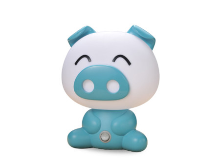 Φωτιζόμενο Γουρουνάκι Ε14 Μπλε