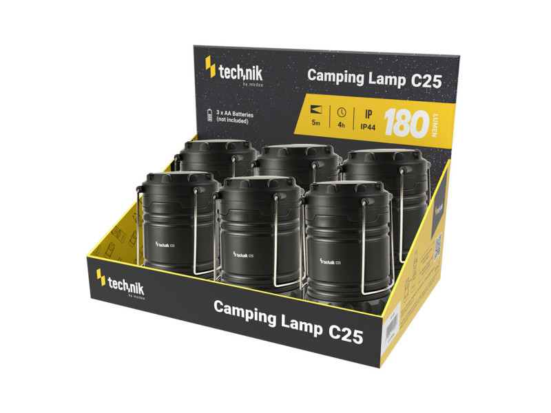 Technik Φακός Camping C25 COB IP44 180lm Κουτί 6τμχ (3xAA δεν περιλαμβάνονται) | ATC | 01.011.0033
