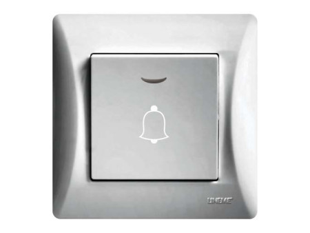 ΜΠΟΥΤΟΝ ΚΩΔΩΝΟΥ με ΛΥΧΝΙΑ LED 10-36V ΑΣΗΜΙ ΜΑΤ Hseries | 50-00108-5