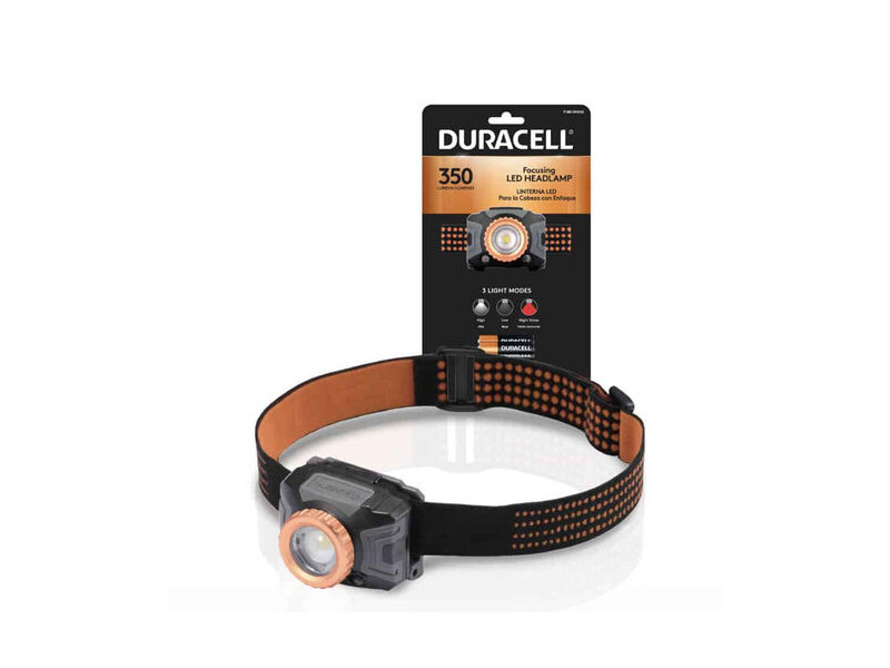 Duracell Φακός Κεφαλής με Λειτουργία Εστίασης DH350SE (+3AAA) IPX4 350lm B1 | ATC | 31.004.0002