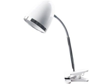 Avide Basic Φωτιστικό Γραφείου με Κλιπ E27 15W Λευκό | ATC | 15.001.2140