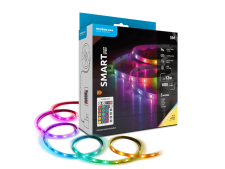 Modee Smart Ταινία LED 12W IP20 2700K & RGB 680lm με Τηλεχειριστήριο 5m | ATC | 40.005.0007
