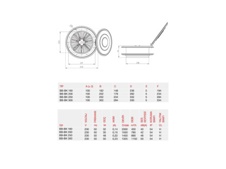ΕΞΑΕΡΙΣΤΗΡΑΣ ΤΖΑΜΙΟΥ-ΤΟΙΧΟΥ Φ200 | REDPOINT | 20914