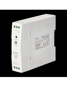 Τροφοδοτικό ράγας , 24VDC, 1A, 20W, πλαστικό περίβλημα