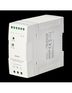 Τροφοδοτικό ράγας, 24VDC, 2.5A, 60W, πλαστικό περίβλημα