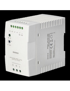 Τροφοδοτικό ράγας , 24VDC, 4A, 96W, πλαστικό περίβλημα