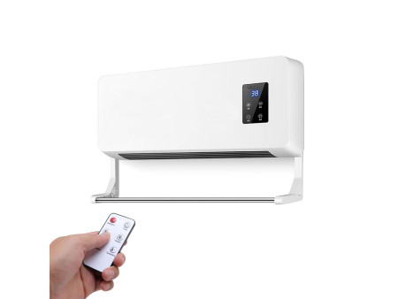 Αερόθερμο  Επιτοίχιο 1800W με τηλεχειριστήριο και χρονοδιακόπτη L-2008 Λευκό
