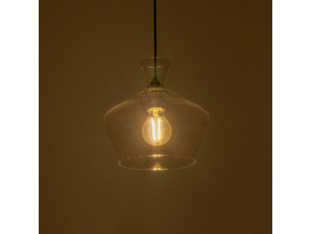 GLOBOSTAR® BOHEMIA 206-0039 Μοντέρνο Κρεμαστό Φωτιστικό Οροφής με Ντουί 1 x E27 AC 220-240V IP20 - Διάφανο - Μ22 x Π22 x Υ22cm