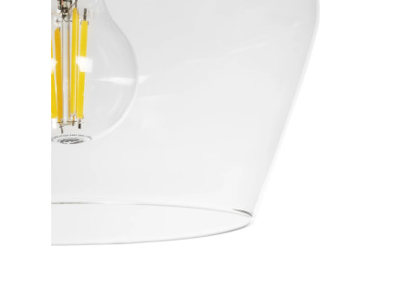 GLOBOSTAR® BOHEMIA 206-0039 Μοντέρνο Κρεμαστό Φωτιστικό Οροφής με Ντουί 1 x E27 AC 220-240V IP20 - Διάφανο - Μ22 x Π22 x Υ22cm