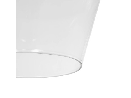 GLOBOSTAR® BOHEMIA 206-0040 Μοντέρνο Κρεμαστό Φωτιστικό Οροφής με Ντουί 1 x E27 AC 220-240V IP20 - Διάφανο - Μ20 x Π20 x Υ32cm