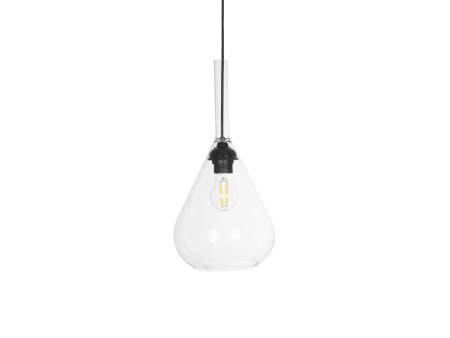 GLOBOSTAR® BALU 206-0043 Μοντέρνο Κρεμαστό Φωτιστικό Οροφής με Ντουί 1 x E27 AC 220-240V IP20 - Διάφανο - Μ20 x Π20 x Υ42cm