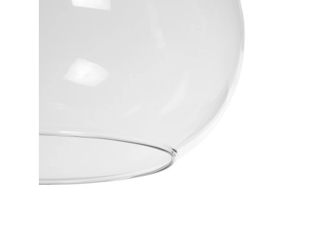 GLOBOSTAR® BALU 206-0043 Μοντέρνο Κρεμαστό Φωτιστικό Οροφής με Ντουί 1 x E27 AC 220-240V IP20 - Διάφανο - Μ20 x Π20 x Υ42cm