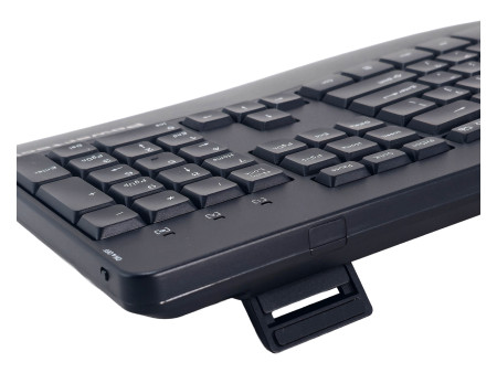 POWERTECH set ποντίκι & πληκτρολόγιο PT-1490, 2.4GHz & Bluetooth, μαύρο