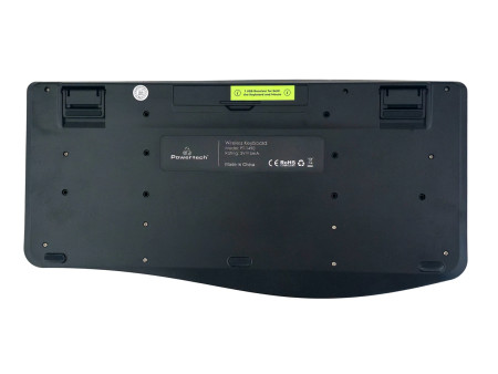 POWERTECH set ποντίκι & πληκτρολόγιο PT-1490, 2.4GHz & Bluetooth, μαύρο