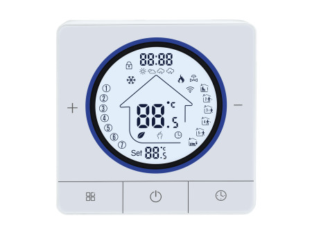 Smart θερμοστάτης αερίου BHT-800WM-GCLW, WiFi, επιτοίχιος, λευκός
