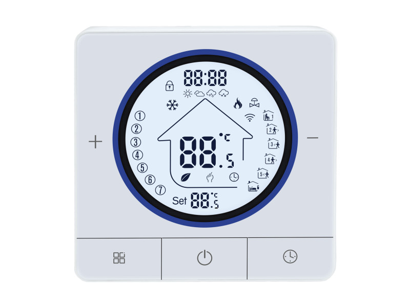 Smart θερμοστάτης αερίου BHT-800WM-GCLW, WiFi, επιτοίχιος, λευκός