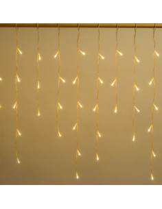 100 LED ΑΣΥΜΕΤΡΗ ΒΡΟΧΗ ΕΠΕΚΤΕΙΝΟΜΕΝΗ ΔΙΑΦΑΝΟ ΚΑΛΩΔΙΟ ΘΕΡΜΟ ΛΕΥΚΟ | REDPOINT | 26432 2