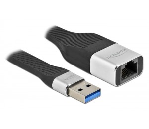DELOCK αντάπτορας δικτύου 86937, USB, 1000Mbps Ethernet, 13cm, μαύρος