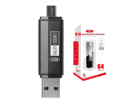 XO Στικάκι 64GB U70 OTG Micro USB 2.0 | ATC | 16.007.0011