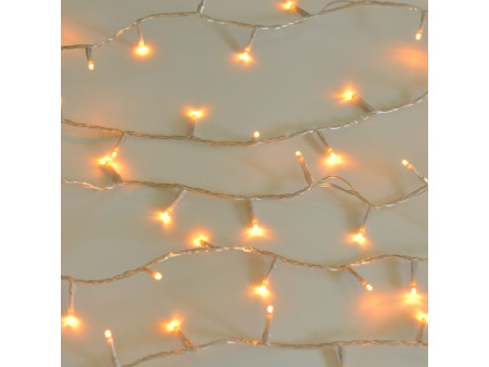 500 LED ΣΕ ΣΕΙΡΑ ΕΠΕΚΤΕΙΝΟΜΕΝΑ ΜΕ ΠΡΟΓΡΑΜΜΑ, ΔΙΑΦΑΝΟ ΚΑΛΩΔΙΟ, ΘΕΡΜΟ ΛΕΥΚΟ | REDPOINT | 29896