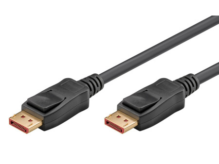 GOOBAY καλώδιο DisplayPort 74761, 16K/60Hz, 80 Gbps, 2m, μαύρο