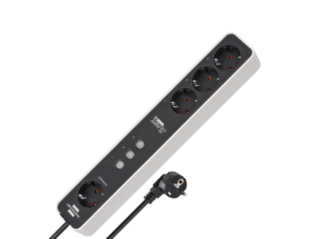 Πολύπριζο Smart WiFi 1153240627 4 θέσεων η 1 μόνιμη BRENNENSTUHL