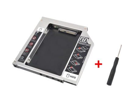 Θήκη σκληρού δίσκου HDD & SSD 2.5" PT-242, SATA, με ύψος 12.7mm