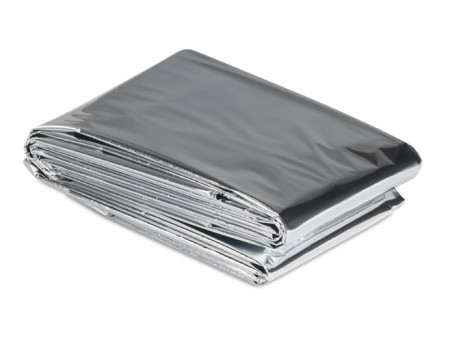 Θερμική κουβέρτα εκτάκτου ανάγκης AG404, 130 x 210cm, ασημί