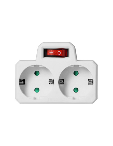 ADAPTOR ΑΣΦΑΛΕΙΑΣ ΑΠΟ ΣΟΥΚΟ ΣΕ ΔΥΟ ΣΟΥΚΟ + ΔΙΑΚΟΠΤΗΣ (Κατασκευή Κίνα) | REDPOINT | 25565