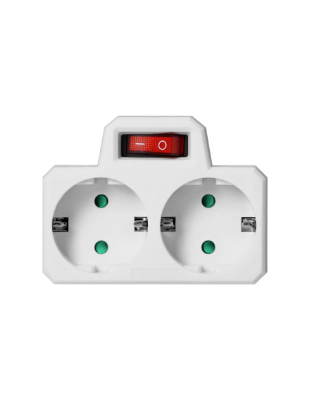 ADAPTOR ΑΣΦΑΛΕΙΑΣ ΑΠΟ ΣΟΥΚΟ ΣΕ ΔΥΟ ΣΟΥΚΟ + ΔΙΑΚΟΠΤΗΣ (Κατασκευή Κίνα) | REDPOINT | 25565