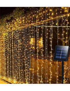 ΗΛΙΑΚΟ 192LED ΚΟΥΡΤΙΝΑ ΜΕ 8 ΠΡΟΓΡΑΜΜΑΤΑ 150X200CM ΘΕΡΜΟ ΛΕΥΚΟ ΙΡ44 | 47-00002