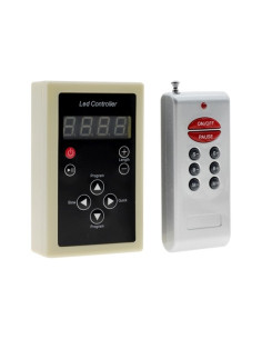 Ασύρματος LED Digital RGB Controller με Χειριστήριο RF για LED Digital RGB Προϊόντα 5v - 12v - 24v 1024 IC - 2048 IC GloboStar 0