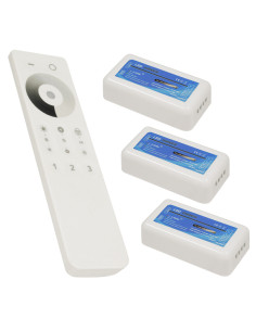 Ασύρματο LED Dimmer με Χειριστήριο Αφής 2.4G RF για Τρία Groups 12v (432w) - 24v (864w) DC GloboStar 04238