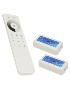 Ασύρματο LED Dimmer με Χειριστήριο Αφής 2.4G RF για Δύο Groups 12v (288w) - 24v (576w) DC GloboStar 04138