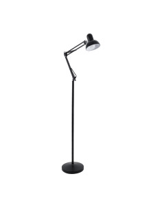 GLOBOSTAR® AUDREY 01468 Vintage Επιδαπέδιο Φωτιστικό με Ντουί 1 x E27 AC 220-240V IP20 - Μαύρο - Μ15 x Π15 x Υ190cm 2