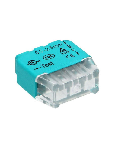 8004/3 ΚΛΕΜΑ ΜΕ ΑΥΤΟΜΑΤΟ ΚΟΥΜΠΩΜΑ 3 ΘΕΣΕΩΝ 0,75-2,5mm2 (100 ΤΕΜΑΧΙΑ) ORNO | REDPOINT | 28025