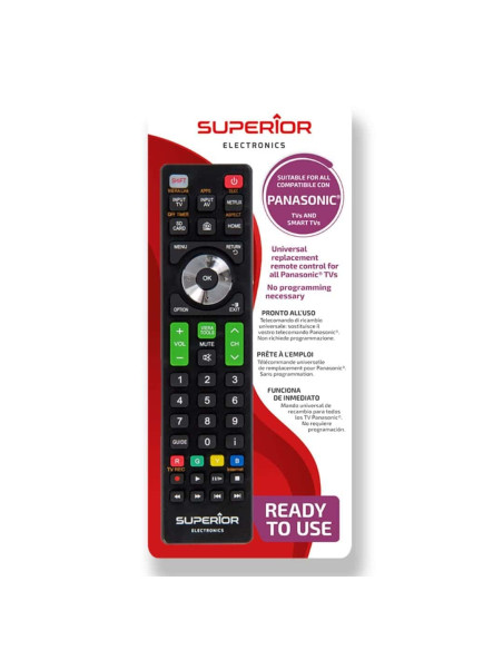 80452 ΧΕΙΡΙΣΤΗΡΙΟ TV SUPERIOR ΕΤΟΙΜΟ ΓΙΑ ΧΡΗΣΗ ΣΕ SMART TV PANASONIC (ΠΡΟΕΛΕΥΣΗ ΕΥΡ. ΕΝΩΣΗ) | REDPOINT | 28240